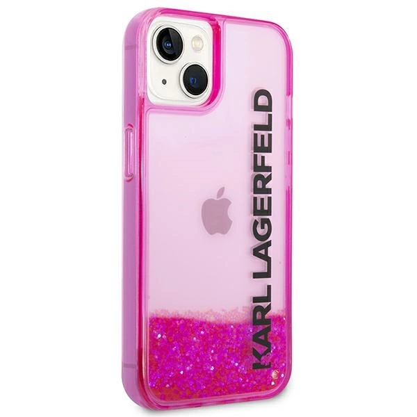 Karl Lagerfeld KLHCP14MLCKVF iPhone 14 Plus 6,7" rožinis kietas dėklas Skystas blizgesys Elong - Image 4