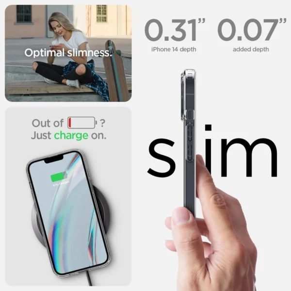 Spigen Crystal dėklas su grūdintu stiklu iPhone 14 Plus – skaidrus - Image 5