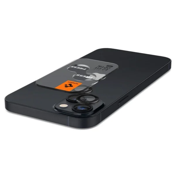 Spigen Glas.tR EZ Fit Optik Camera apsauga iPhone 14 / Plus / 15 / Plus - juoda 2 vnt. - Image 5