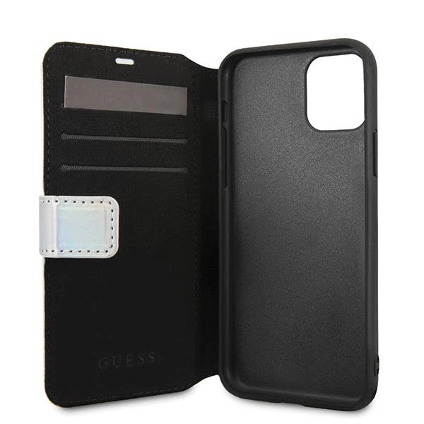 Guess vaivorykštinis dėklas iPhone 11 Pro – sidabrinis - Image 3