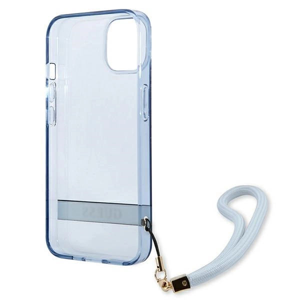 Guess GUHCP13MHTSGSB iPhone 13 6,1" mėlynas kietas dėklas Translucent Stap - Image 7