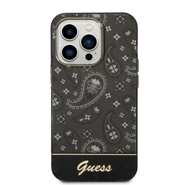 Guess Bandana Paisley iPhone 14 Pro 6.1" Case - Black