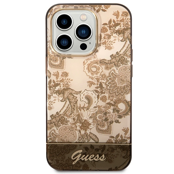 Guess GUHCP14LHGPLHC iPhone 14 Pro 6,1" okerio kietas dėklas Porcelain Collection - Image 3