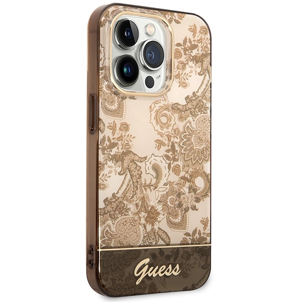 Guess GUHCP14LHGPLHC iPhone 14 Pro 6,1" okerio kietas dėklas Porcelain Collection - Image 4