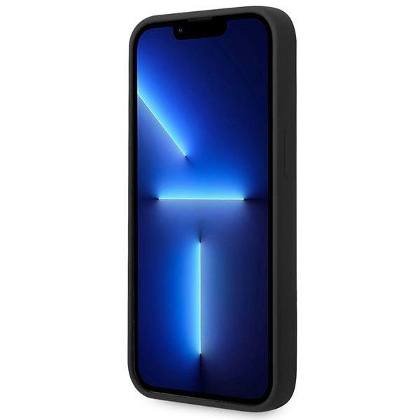 Guess GUHCP14MSLTGK iPhone 14 Plus 6,7" juodas kietas dėklas Silicone Triangle - Image 5