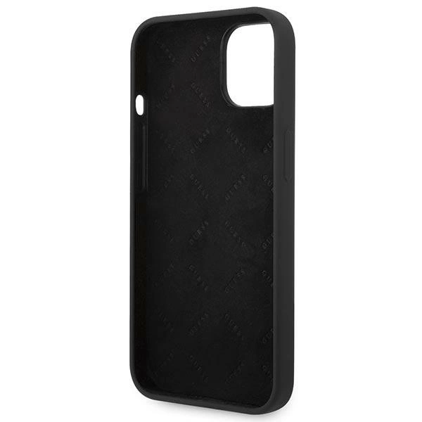 Guess GUHCP14MSLTGK iPhone 14 Plus 6,7" juodas kietas dėklas Silicone Triangle - Image 7