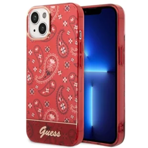 Guess GUHCP14SHGBNHR iPhone 14 6.1" red/red hardcase Bandana Paisley
