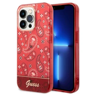 Guess GUHCP14XHGBNHR iPhone 14 Pro Max 6.7" red/red hardcase Bandana Paisley