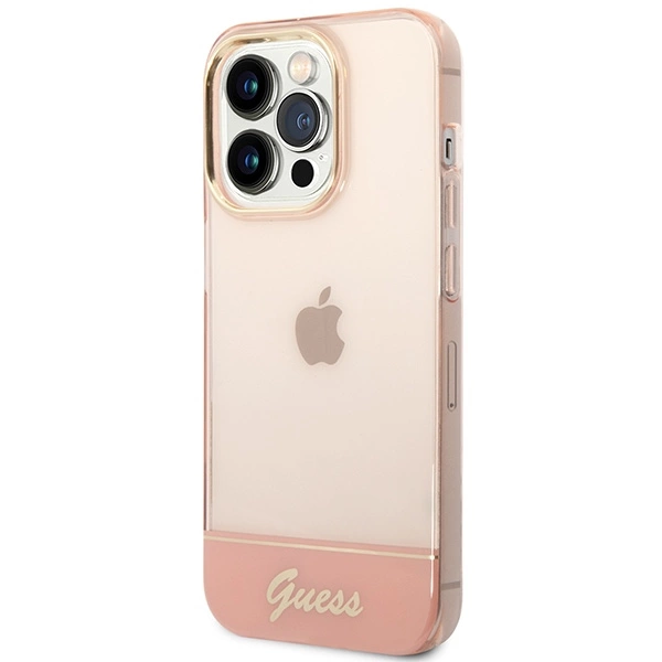 Guess Translucent dėklas iPhone 14 Pro Max 6,7" – rožinis - Image 2