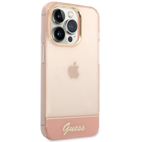 Guess Translucent dėklas iPhone 14 Pro Max 6,7" – rožinis - Image 4
