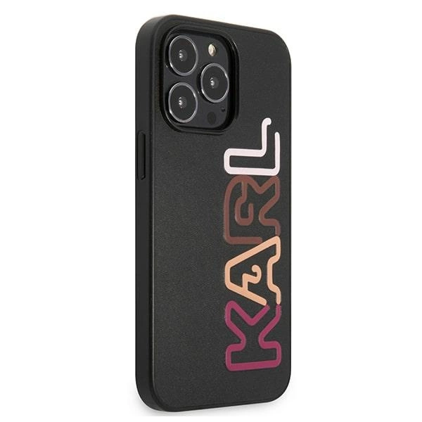 Karl Lagerfeld KLHCP13LPCOBK iPhone 13 Pro / 13 6,1" juodas kietas dėklas Multipink Brand - Image 4