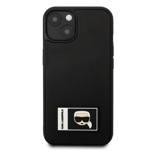 Karl Lagerfeld KLHCP13M3DKPK iPhone 13 6,1" juodas kietas dėklas Ikonik Patch - Image 3