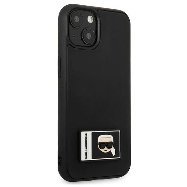 Karl Lagerfeld KLHCP13M3DKPK iPhone 13 6,1" juodas kietas dėklas Ikonik Patch - Image 4