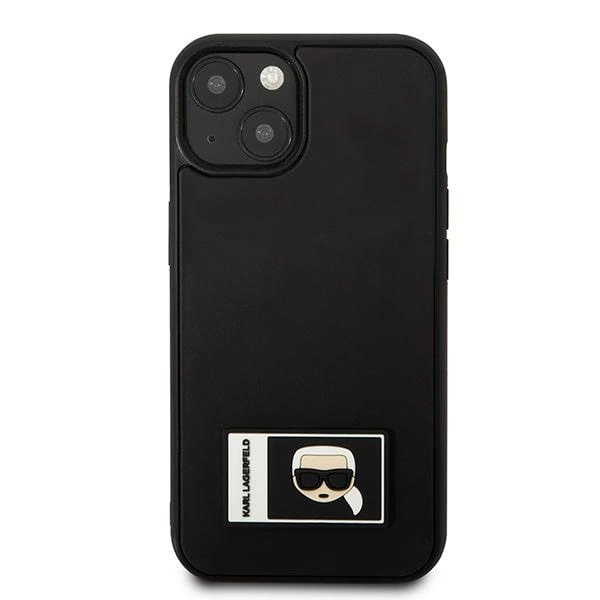 Karl Lagerfeld KLHCP13S3DKPK iPhone 13 mini 5,4" juodas kietas dėklas Ikonik Patch - Image 3