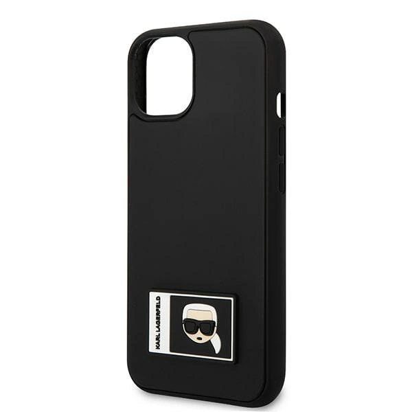 Karl Lagerfeld KLHCP13S3DKPK iPhone 13 mini 5,4" juodas kietas dėklas Ikonik Patch - Image 6