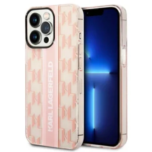 Karl Lagerfeld KLHCP14LHKLSPCP iPhone 14 Pro 6.1 "hardcase pink / pink Mono Vertical Stripe
