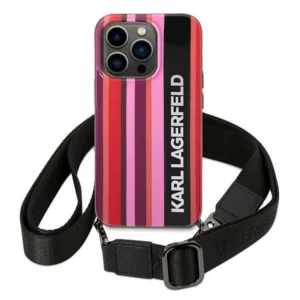 1" hardcase różowy/pink Color Stripes Strap