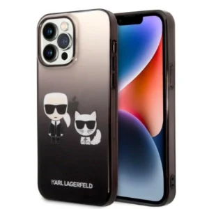 Karl Lagerfeld KLHCP14LTGKCK iPhone 14 Pro 6.1 "hardcase black / black Gradient Ikonik Karl & Choupette