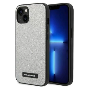 Karl Lagerfeld KLHCP14MG2ELS iPhone 14 Plus 6.7 "hardcase silver / silver Glitter Plaque Logo