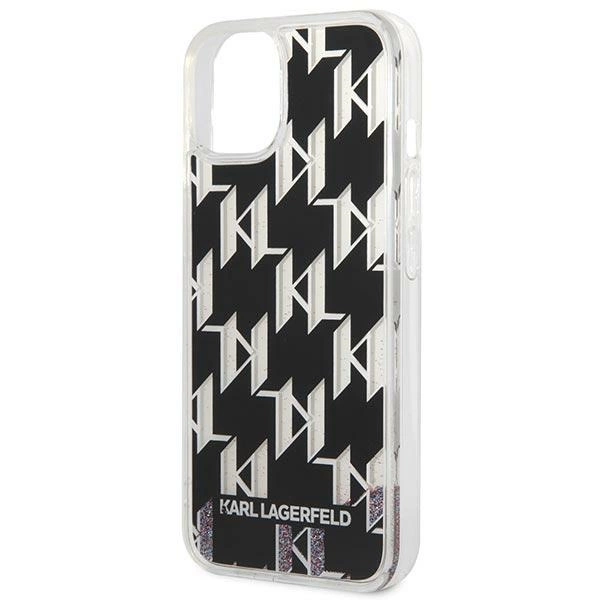 Karl Lagerfeld KLHCP14MLMNMK iPhone 14 Plus 6,7" juodas kietas dėklas Liquid Glitter Monogram - Image 6