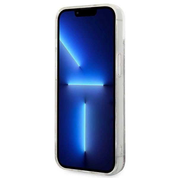 Karl Lagerfeld KLHCP14MLMNMS iPhone 14 Plus 6,7" sidabrinis kietas dėklas Liquid Glitter Monogram - Image 5