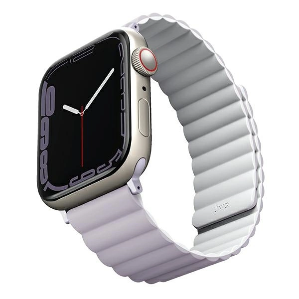 Uniq Revix dirželis Apple Watch 1/2/3/4/5/6/7/8/SE/SE2/Ultra 42/44/45/49mm – alyvinis ir baltas - Image 2