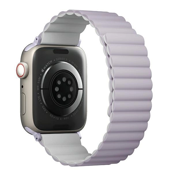 Uniq Revix dirželis Apple Watch 1/2/3/4/5/6/7/8/SE/SE2/Ultra 42/44/45/49mm – alyvinis ir baltas - Image 3