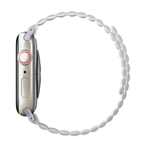 Uniq Revix dirželis Apple Watch 1/2/3/4/5/6/7/8/SE/SE2/Ultra 42/44/45/49mm – alyvinis ir baltas - Image 4