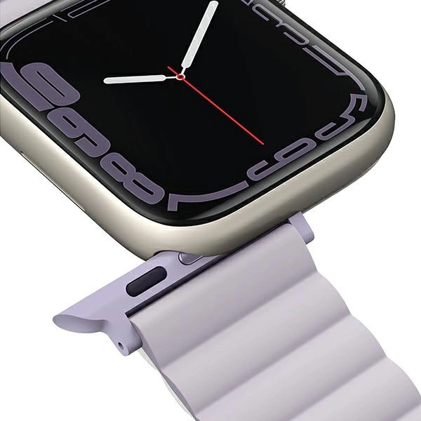 Uniq Revix dirželis Apple Watch 1/2/3/4/5/6/7/8/SE/SE2/Ultra 42/44/45/49mm – alyvinis ir baltas - Image 6