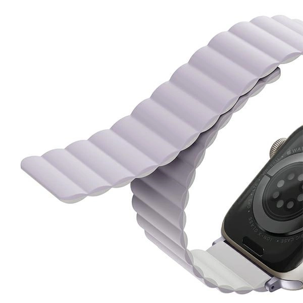 Uniq Revix dirželis Apple Watch 1/2/3/4/5/6/7/8/SE/SE2/Ultra 42/44/45/49mm – alyvinis ir baltas - Image 7