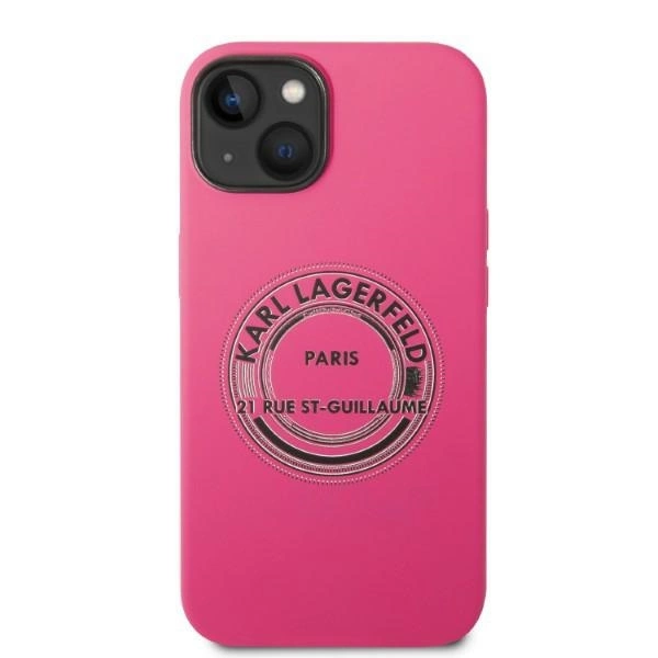 Karl Lagerfeld KLHCP14MSRSGRCF dėklas iPhone 14 Plus 6,7" – rožinis Silicone RSG - Image 3