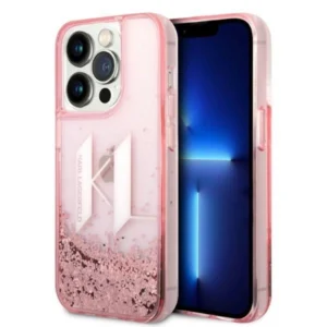 Karl Lagerfeld KLHCP14XLBKLCP iPhone 14 Pro Max 6.7 "pink / pink hardcase Liquid Glitter Big KL