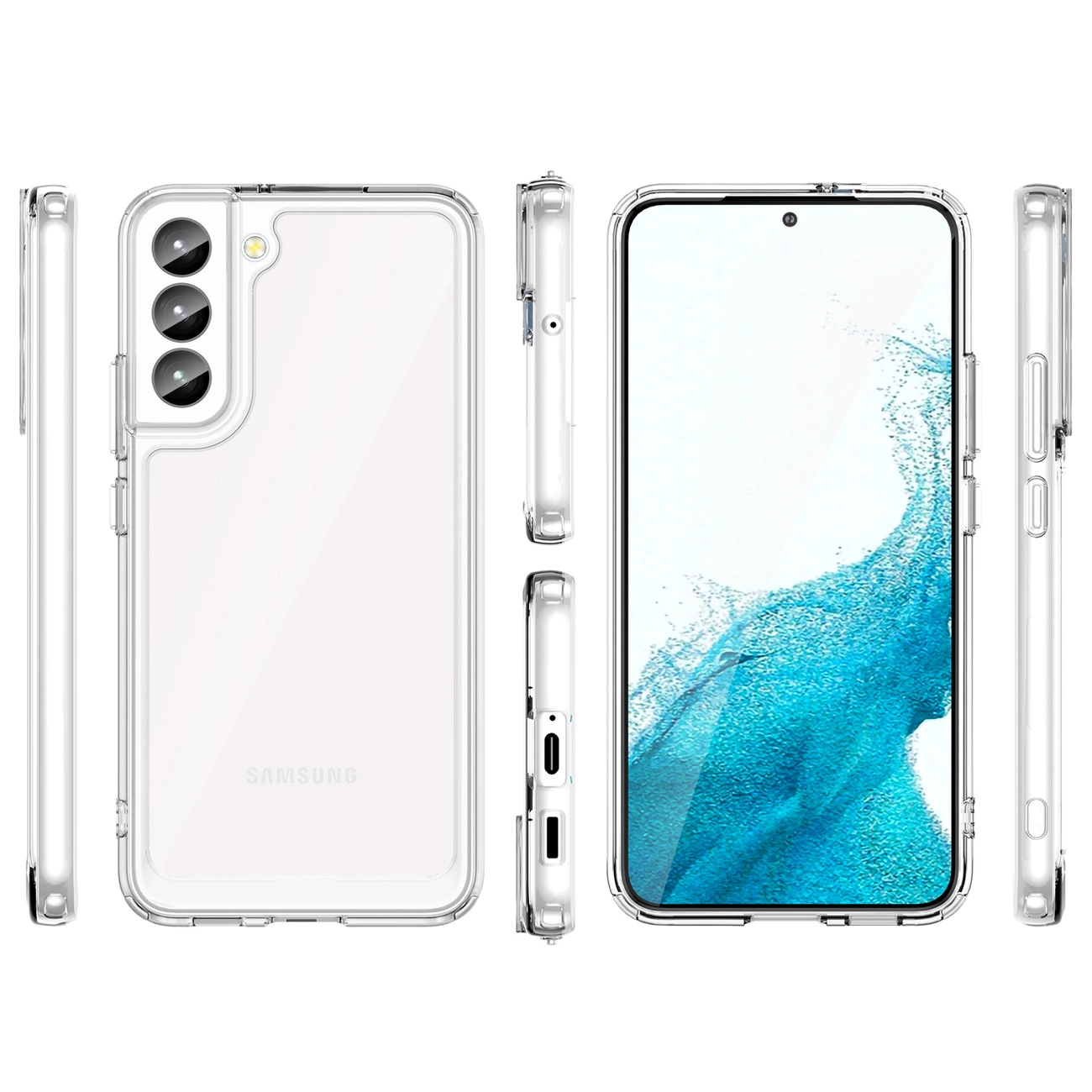 Outer Space dėklas Samsung Galaxy S23+ – su lanksčiu permatomu rėmeliu - Image 2