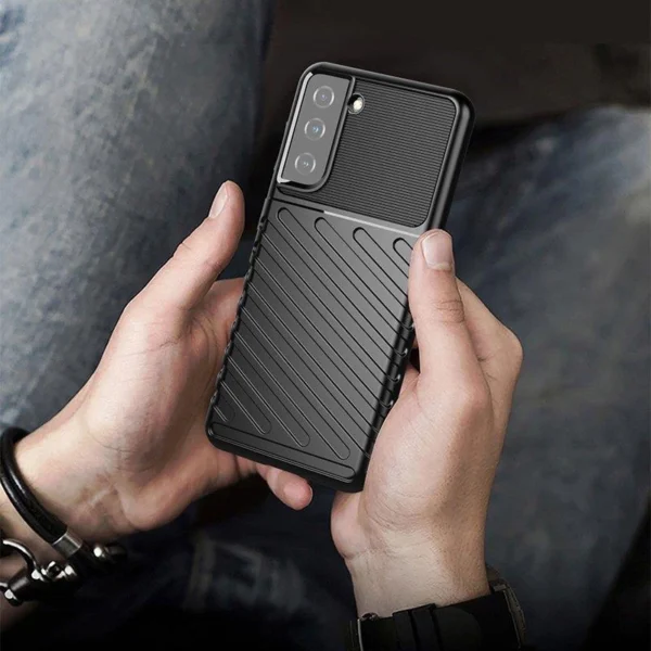 Thunder Case dėklas Samsung Galaxy A14 5G – silikoninis apsauginis, juodas - Image 8