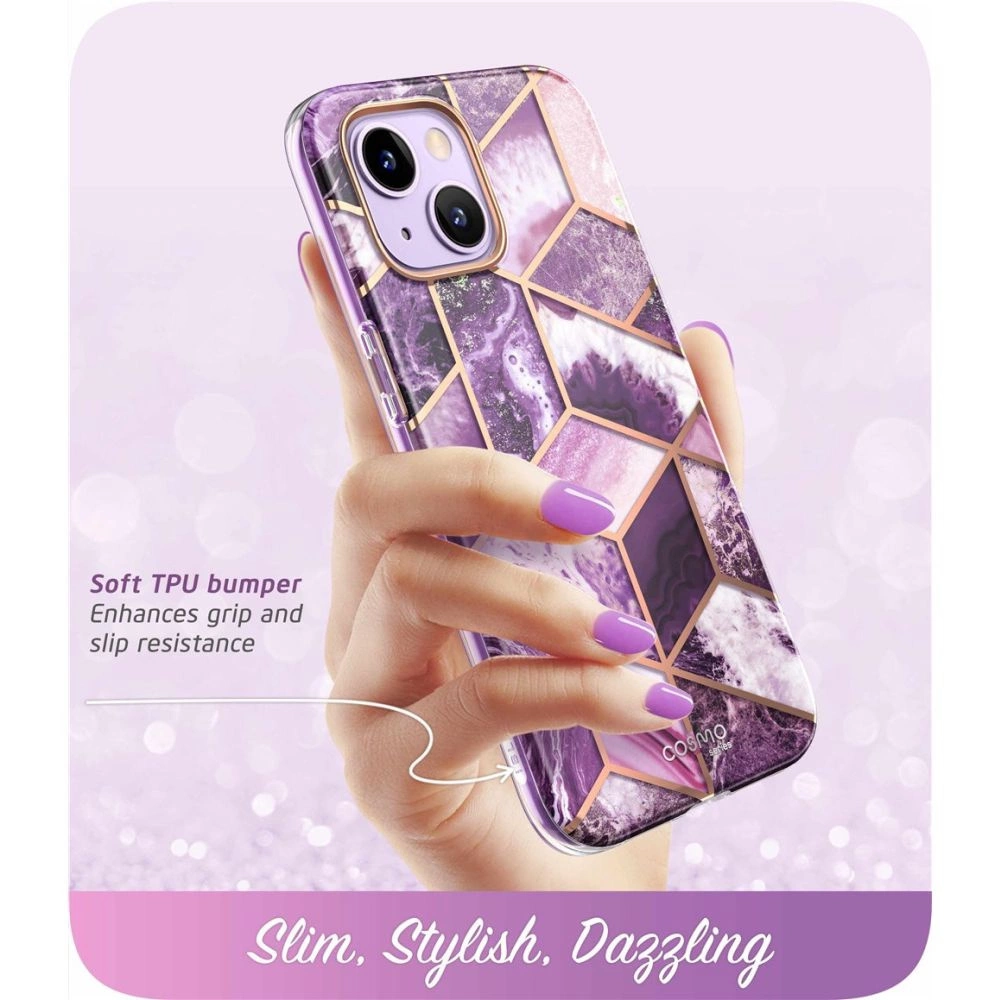 Supcase Cosmo dėklas iPhone 14 Plus – rožinis marmuras - Image 10