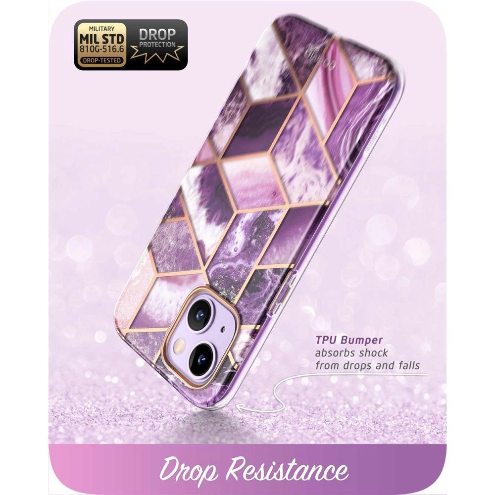 Supcase Cosmo dėklas iPhone 14 Plus – rožinis marmuras - Image 2