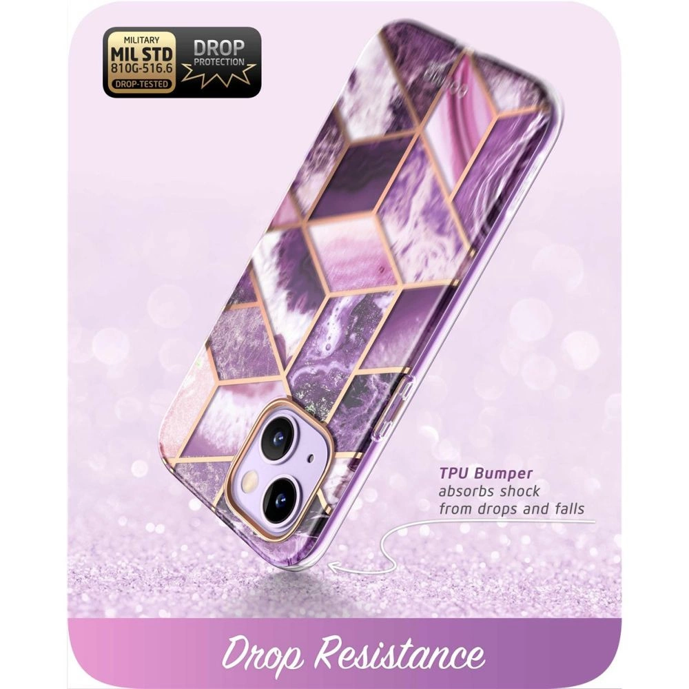 Supcase Cosmo dėklas iPhone 14 Plus – rožinis marmuras - Image 6