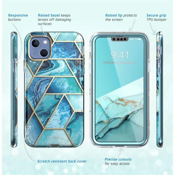 Supcase Cosmo dėklas iPhone 14 Plus – mėlynas - Image 8