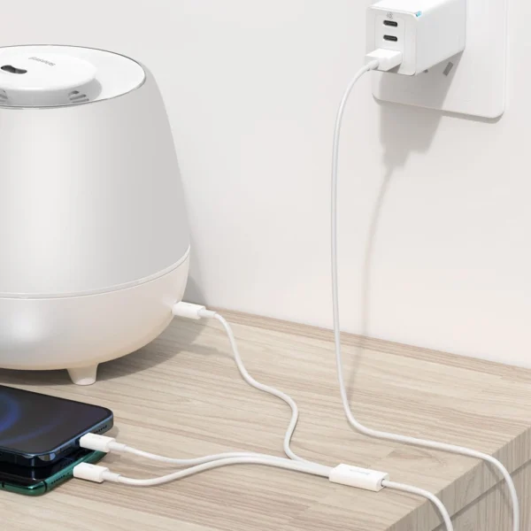Baseus Superior 3in1 laidas – USB Lightning / USB-C / micro USB 3.5A 1,5 m, baltas (CAMLTYS-02) - Image 10