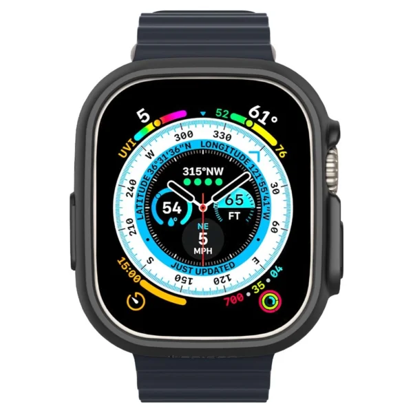 Spigen Thin Fit dėklas Apple Watch Ultra (49mm) – juodas - Image 8