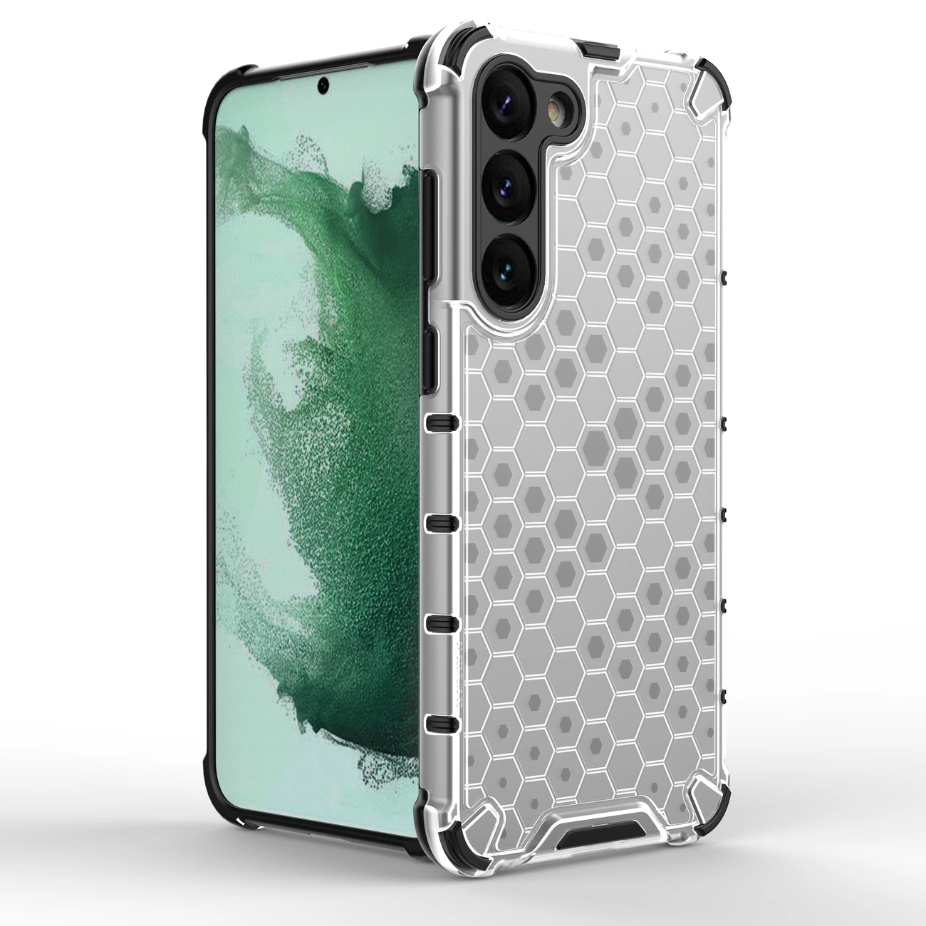 Honeycomb dėklas Samsung Galaxy S23+ – armuotas hibridinis, mėlynas - Image 3