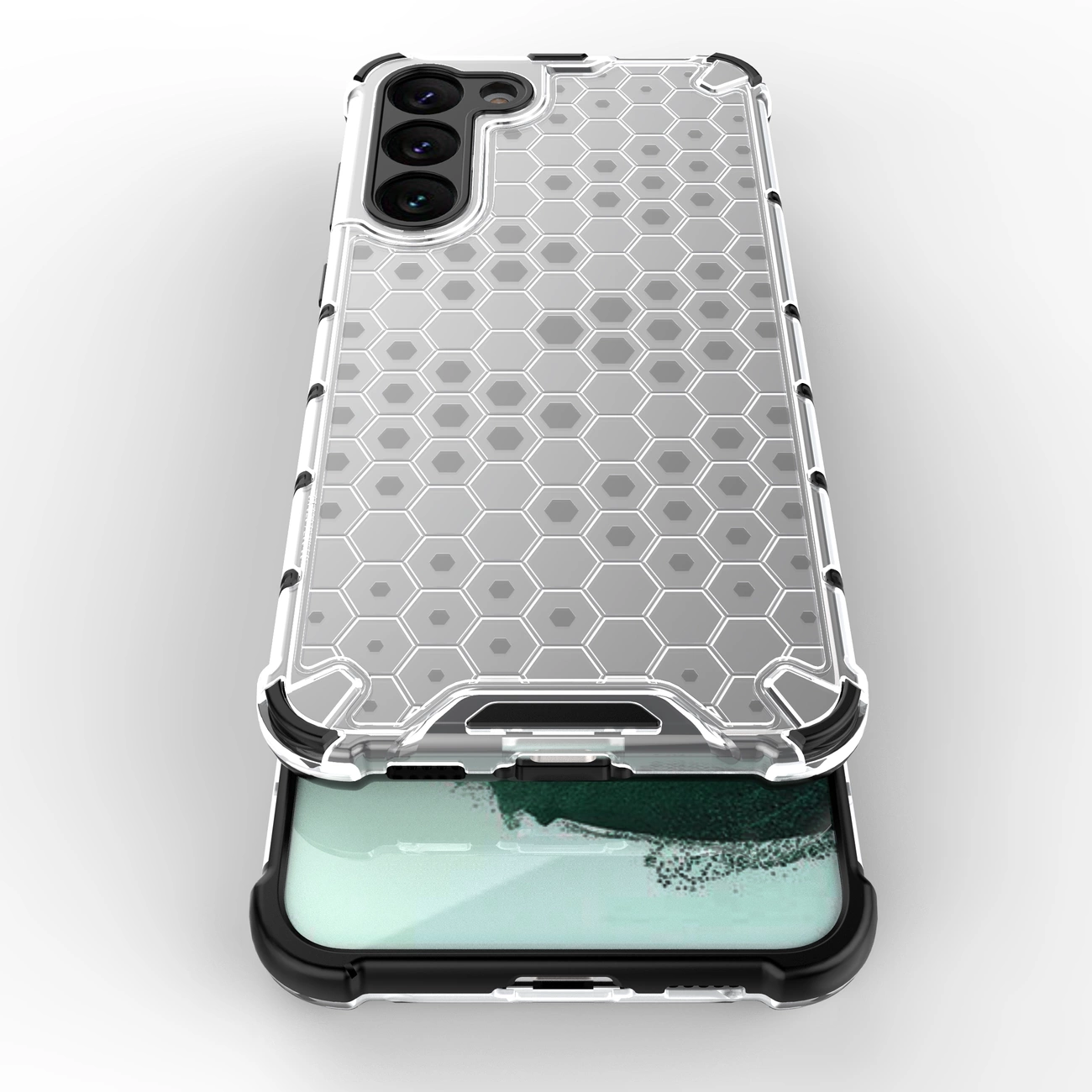 Honeycomb dėklas Samsung Galaxy S23+ – armuotas hibridinis, mėlynas - Image 5