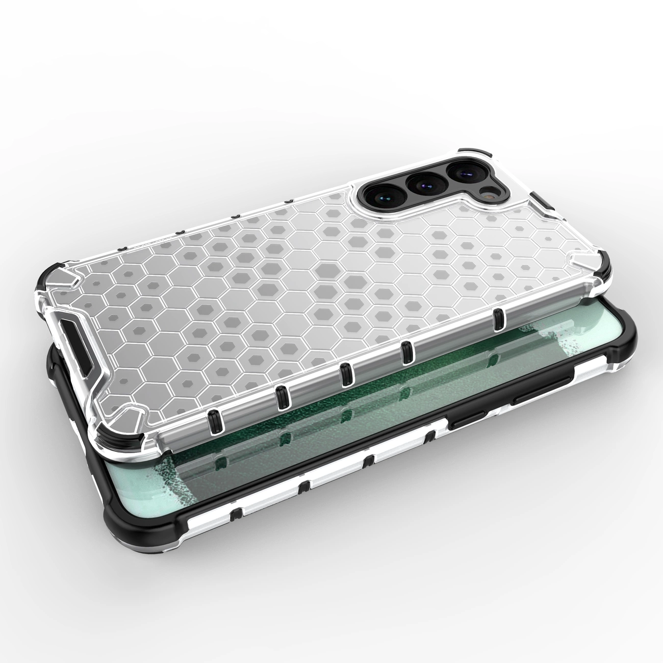 Honeycomb dėklas Samsung Galaxy S23+ – armuotas hibridinis, mėlynas - Image 6