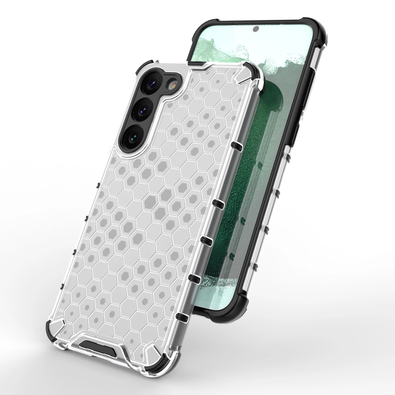 Honeycomb dėklas Samsung Galaxy S23+ – armuotas hibridinis, mėlynas - Image 7