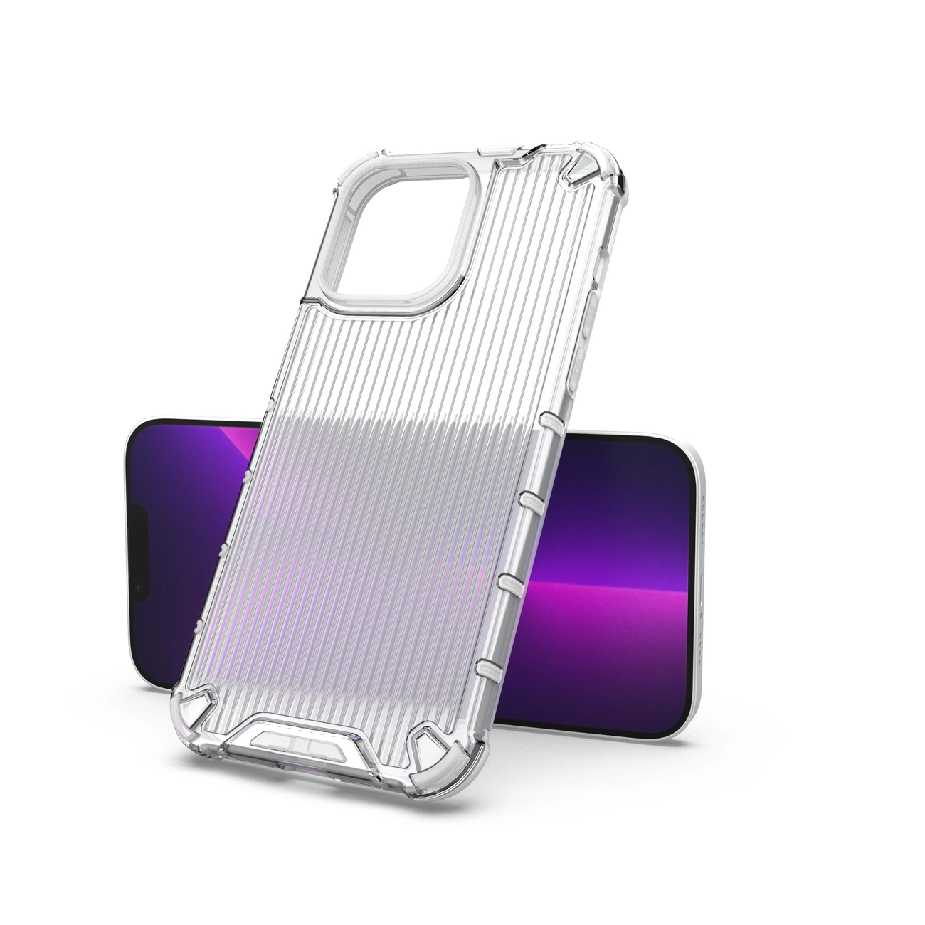 Ombre Protect dėklas iPhone 14 Pro – armuotas, rožinis ir mėlynas - Image 18
