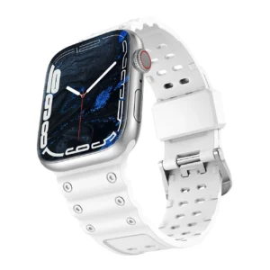 Strap Triple Protection for Apple Watch 42 / 44 / 45 / 49 mm band bracelet - white