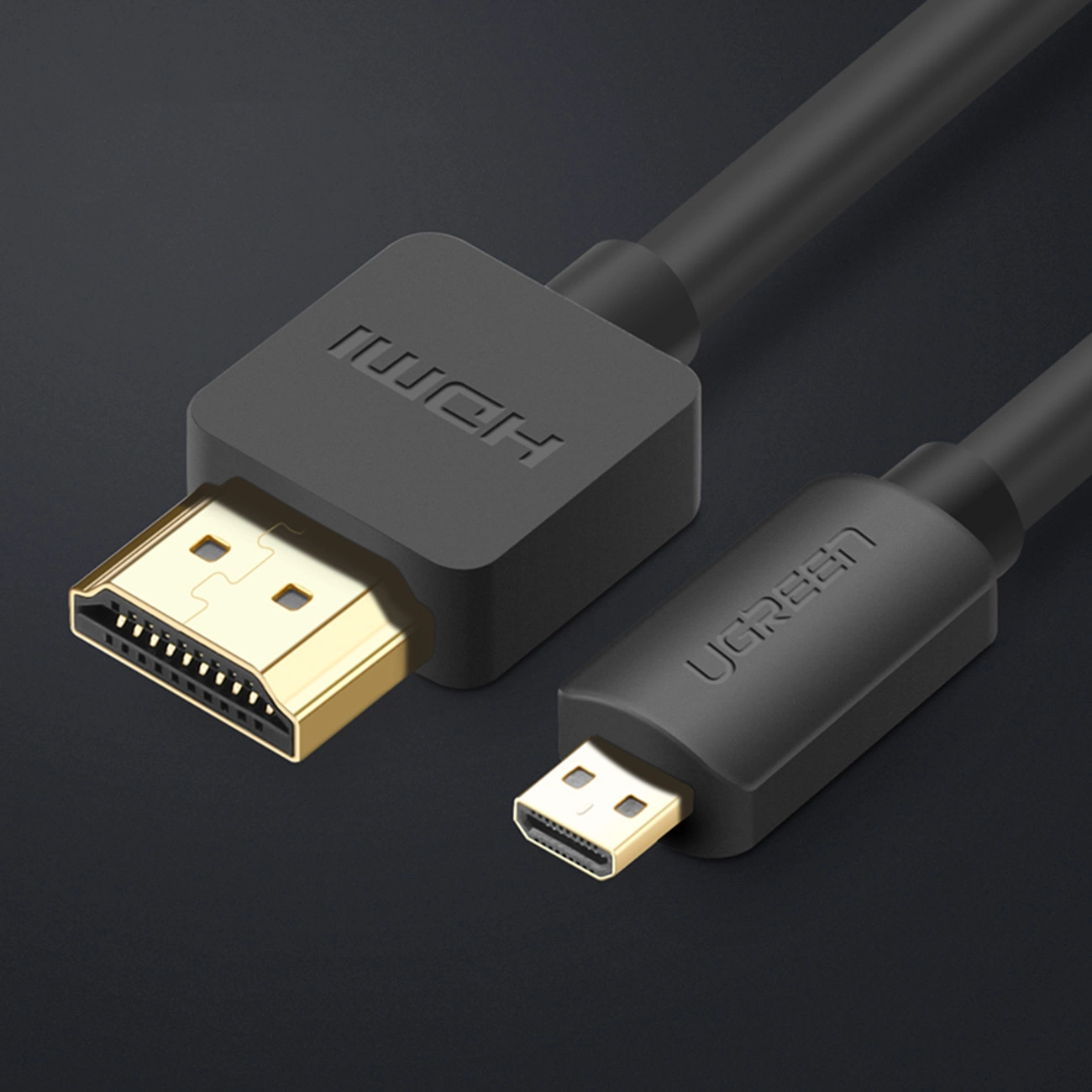 Ugreen Micro HDMI - HDMI kabelis 3 m – juodas (HD127) - Image 2