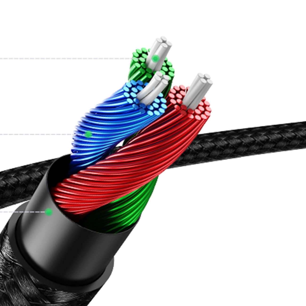 Ugreen AUX audio kabelis tiesus mini jack 3,5 mm 1 m – mėlynas (AV112) - Image 11