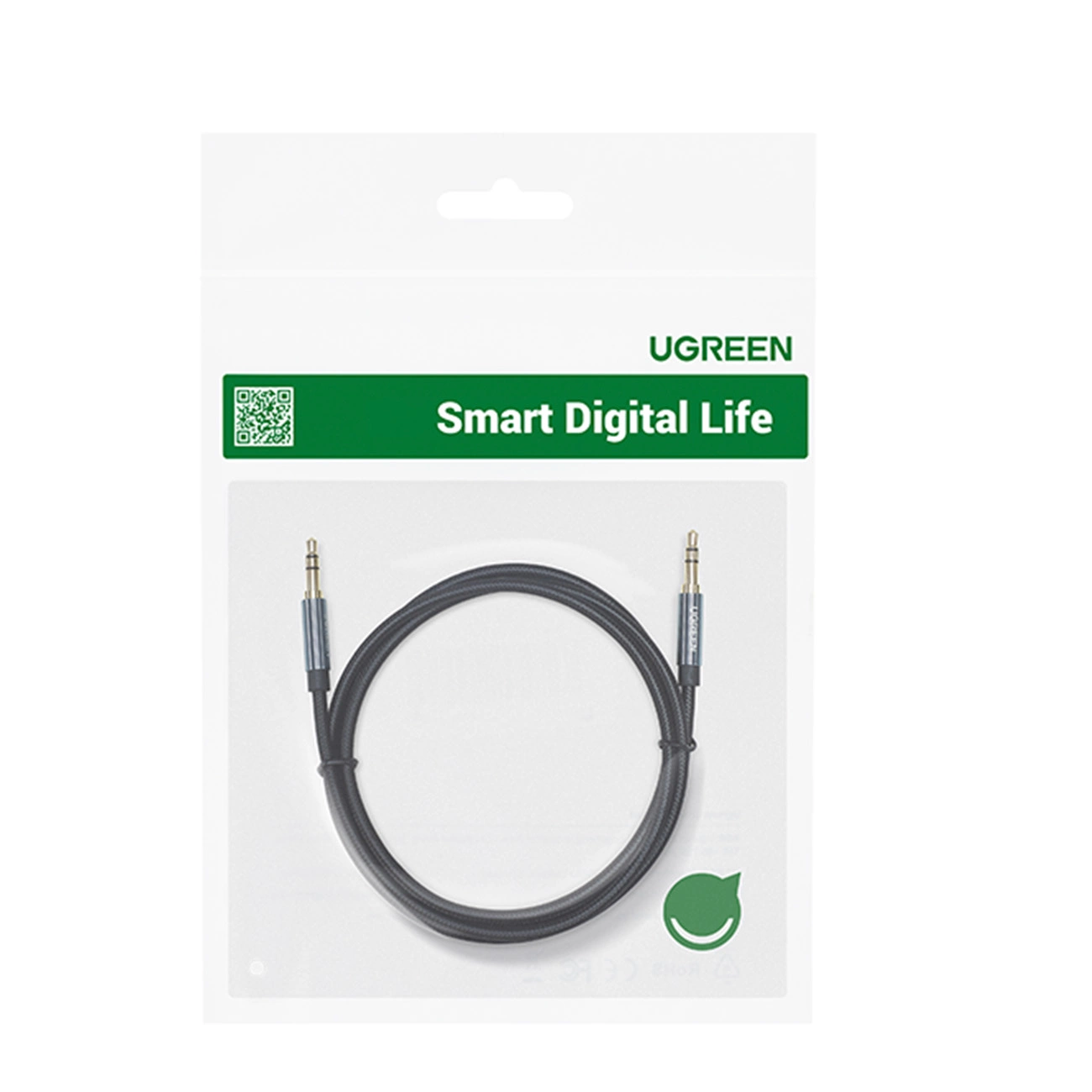 Ugreen AUX audio kabelis tiesus mini jack 3,5 mm 1 m – mėlynas (AV112) - Image 5