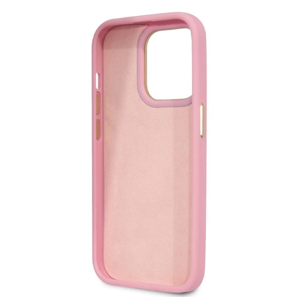 Guess Croco Collection dėklas iPhone 14 Pro – rožinis - Image 7